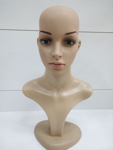 昊特尔厂家直销现货供应pvc塑料女假发头模 美发模特头模道具